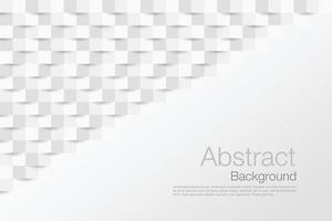 White abstract texture. Vector background 3d paper art style.