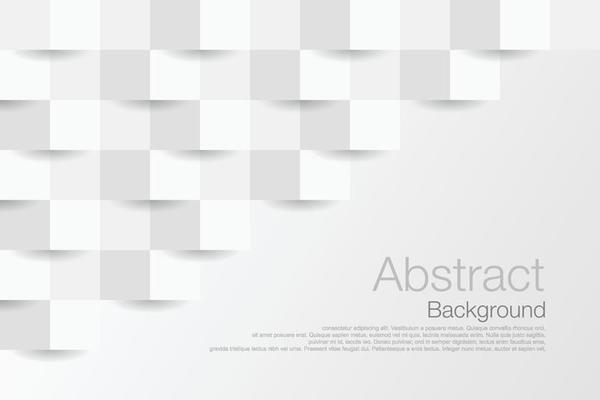 White abstract texture. Vector background 3d paper art style.