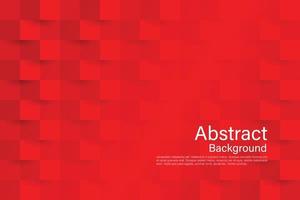 Red abstract texture. Vector background 3d paper art style.