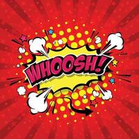 WHOOSH Comic Speech Bubble, Cartoon. art and illustration vector file.