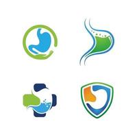 stomach care icon designs concept vector