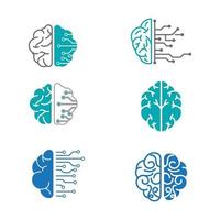 Health Brain vector illustration icon template