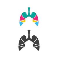 Lung Vector icon for medical design