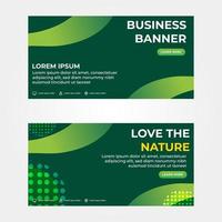 love the nature banner template. promotion banner design template vector