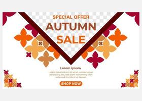 special offer autumn sale banner. vector