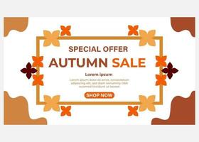 special offer autumn sale banner. vector