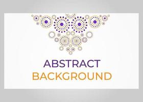 abstract orange and purple circle pattern background vector