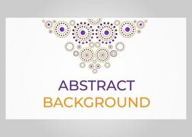 abstract orange and purple circle pattern background vector