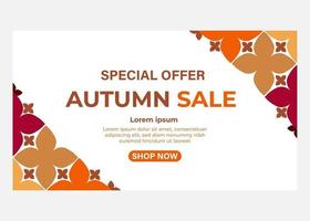 special offer autumn sale banner. vector