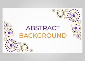 abstract orange and purple circle pattern background vector