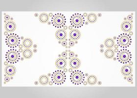 abstract orange and purple circle pattern background vector