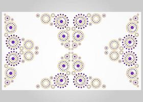 abstract orange and purple circle pattern background vector