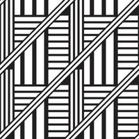Black linear chaos geometric seamless pattern vector
