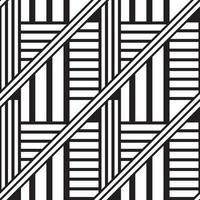 Black linear chaos geometric seamless pattern vector