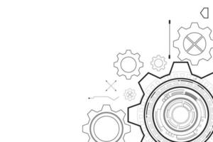 digital technology and engineering, digital telecoms concept, vector