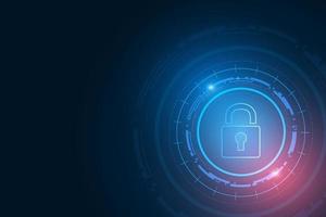 Cyber security technology concept , Shield With Keyhole icon vector