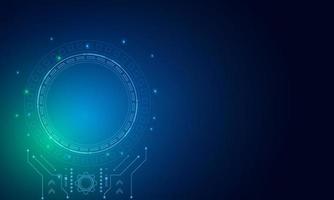 Sci fi futuristic user interface, HUD, Technology abstract background vector