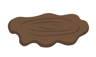 Puddle of mud vector