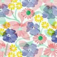 Flower watercolor background vector