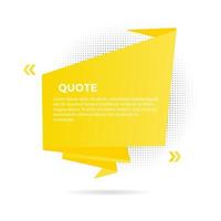 Big ribbon with quote text space vector illustration.