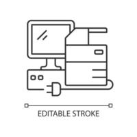 Technical equipment linear icon vector