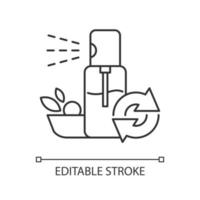 Salad oils refill linear icon vector