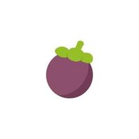 mangosteen logo template design vector icon illustration.