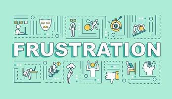Frustration word concepts banner vector