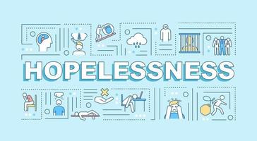 Hopelessness word concepts banner vector