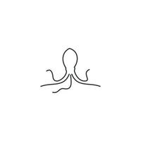 vector de diseño de icono de tentáculos, ilustración de icono de animal