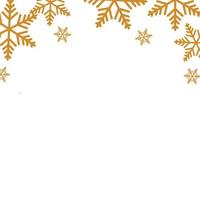 copos de nieve, decoración navideña, aislado, icono vector