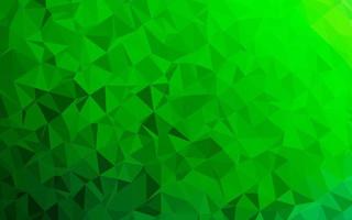 textura de mosaico de triángulo de vector verde claro.