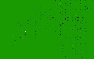 Light Green vector background with colored stars.