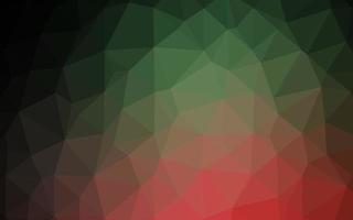 Dark Green, Red vector blurry triangle template.