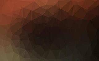 Dark Orange vector abstract mosaic background.