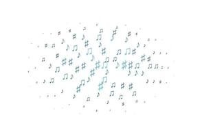 Light BLUE vector backdrop with music notes.