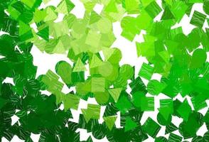 Light  green vector background with triangles, circles, cubes.