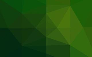 Light Green vector shining triangular template.