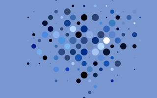 telón de fondo de vector azul claro con puntos.