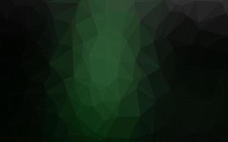 Dark Green vector polygon abstract layout.