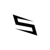 Ilustración de icono de vector de diseño de plantilla de logotipo de letra s.
