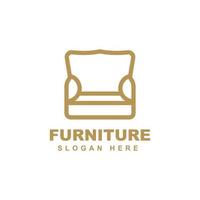 Furniture logo template design vector icon illustration.