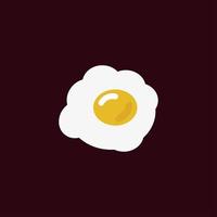 egg breakfast logo template design vector, healthy food. vector