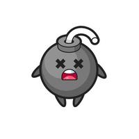 the dead bomb mascot character vector