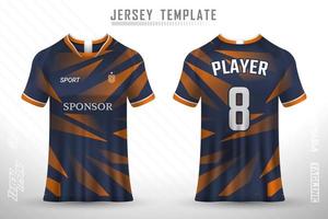 Sports jersey and t-shirt template sports jersey design vector mockup.