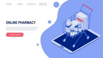 Healthcare,pharmacy and medical concept.Isometric vector illustration.