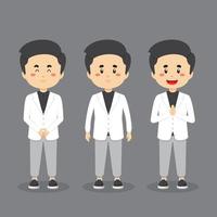 People Character with Various Expression vector