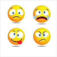 3d emoticons vector