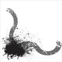 tire tracks vector