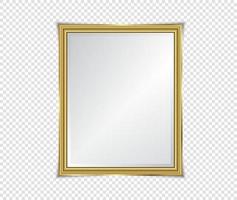 Gold shiny glowing frame background. Gold luxury vintage style vector